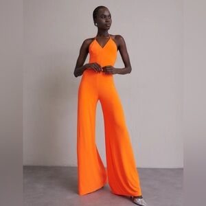 Norma Kamali Wide Leg Slip Jumpsuit